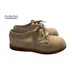 Amilio Sz 7.5 Little Kid Tan Bucks Oxford Shoes